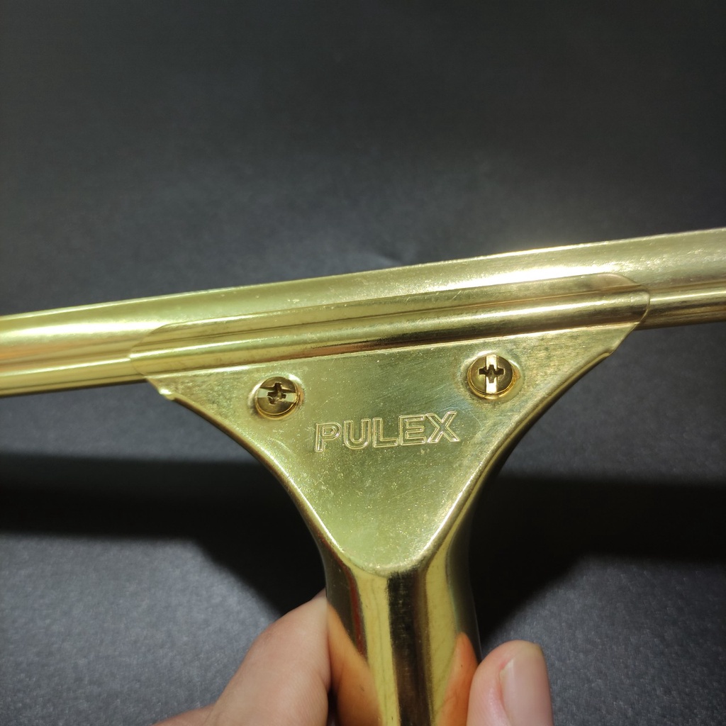 Cây lau kính cầm tay Pulex 35cm cao cấp màu vàng gold chuyên dụng vệ sinh kính mà mặt phẳng