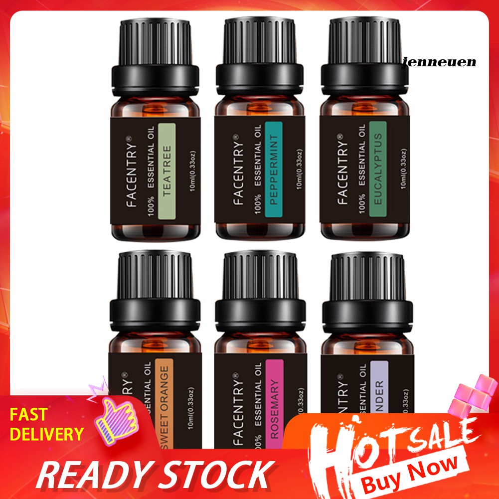 [Hàng mới về] Tinh dầu dưỡng ẩm tự nhiên 10ml với nhiều mùi hương tùy chọn tiện lợi JJY