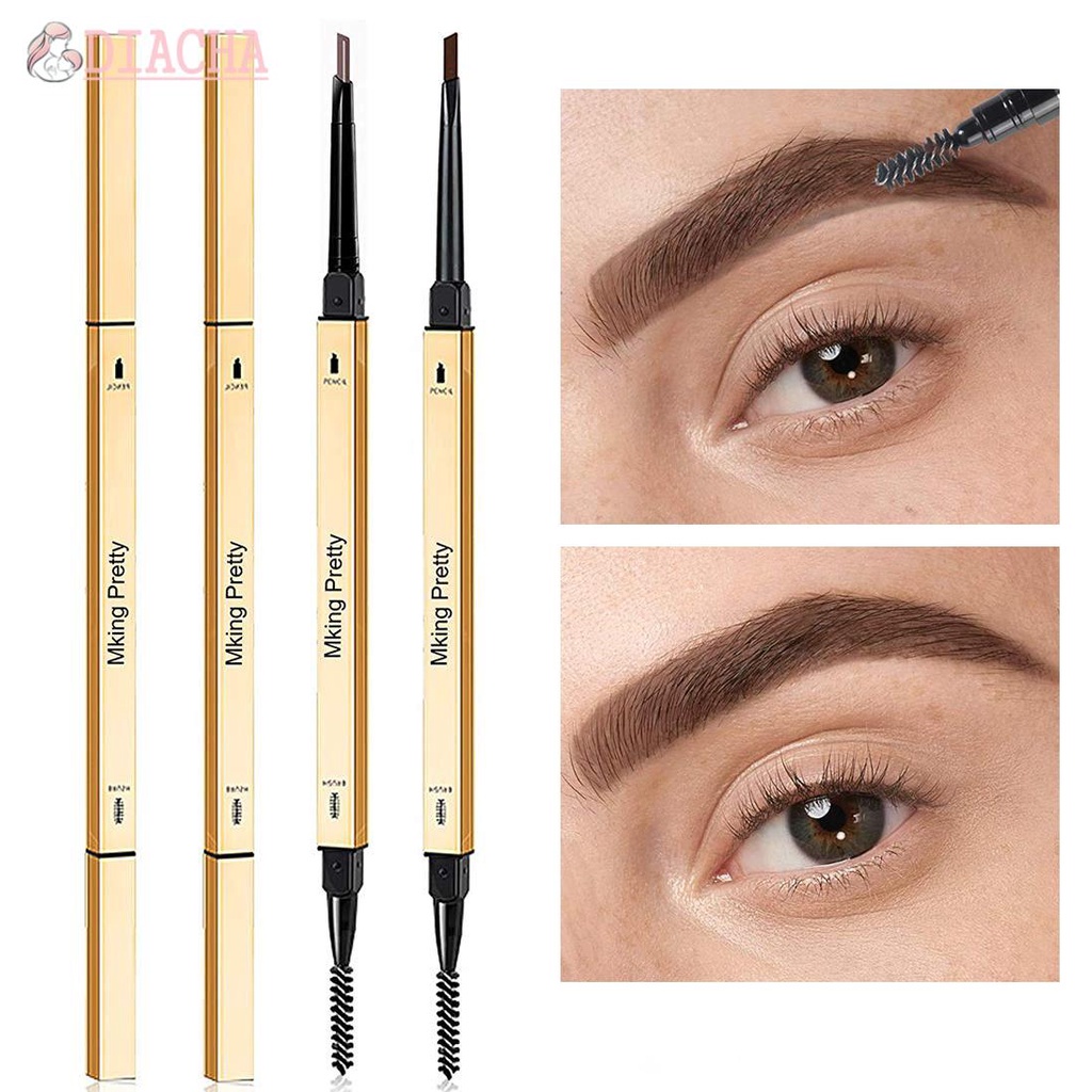 [Hàng mới về] Bút kẻ lông mày hai đầu màu xám đậm lâu trôi