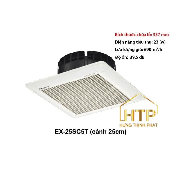Quạt Hút Âm Trần Mitsubishi EX-15SC6T/EX-20SC5T/EX-25SC5T ( Cánh 15cm/ 20cm/ 25cm) - HÀNG CHÍNH HÃNG THÁI LAN