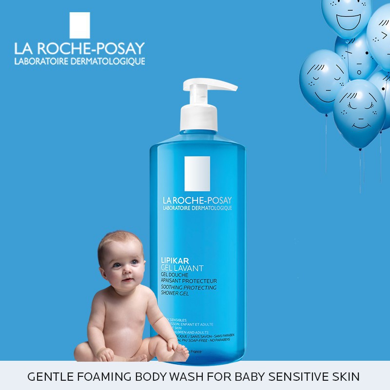 Gel Tắm Giúp Làm Sạch Làm Dịu Bảo Vệ Da Dành Cho Da Nhạy Cảm La Roche-Posay Lipikar Shower Gel 200ml 400ml - Khongcoson