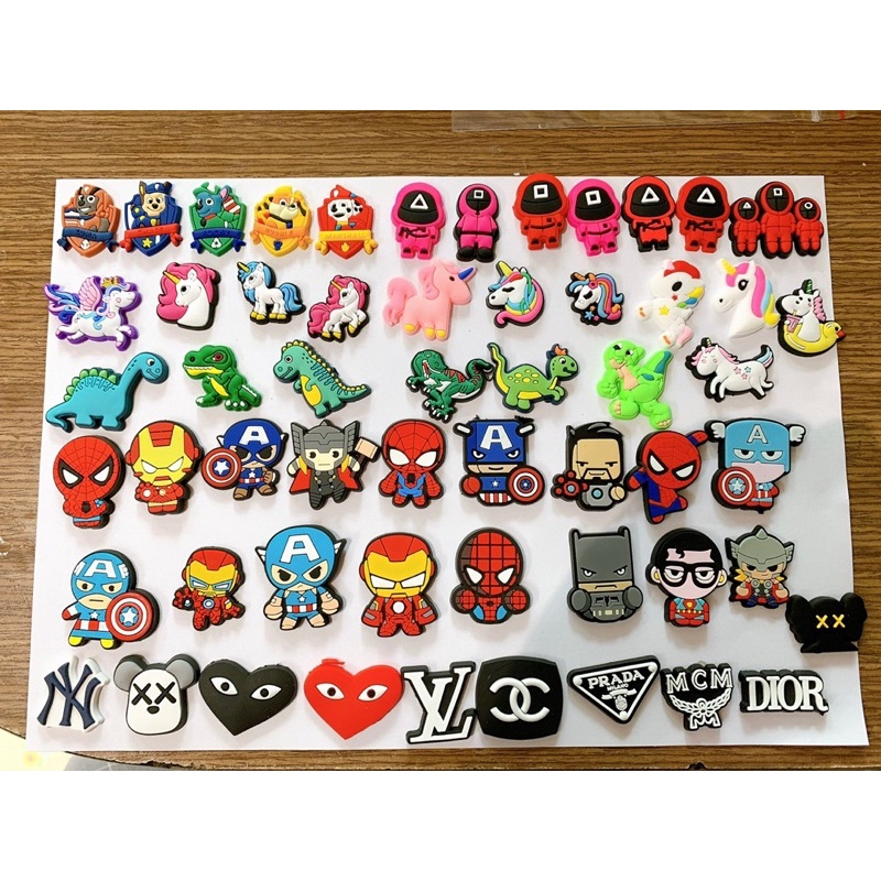 TỔNG SỈ Sticker / Jibbitz / Charm Gắn Dép Cá Sấu.