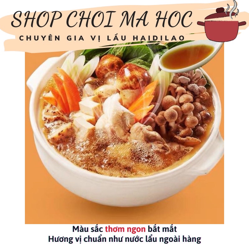 Gia vị lẩu nấm Haidilao.