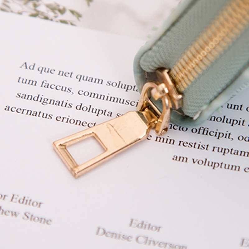 Ví Dài Cầm Tay Bằng Da PU Họa Tiết Cẩm Thạch Cho Nữ