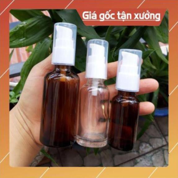 Chai Chiết Mĩ Phẩm ❤ TRÙM SỈ ❤ Chai thủy tinh xịt giọt 5ml,10ml chiết mỹ phẩm, dầu gội, sữa tắm, serum .