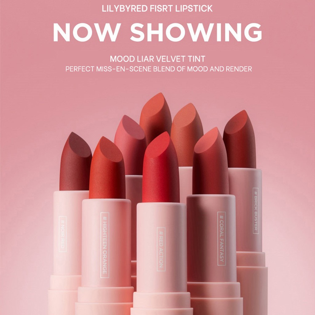 Son Thỏi Lì LILYBYRED Mood Cinema Matte Ending Siêu Mịn | BigBuy360 - bigbuy360.vn