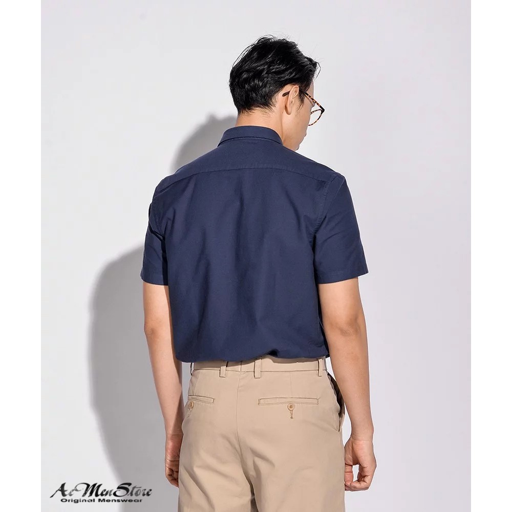 Áo sơ mi nam ROUTINE ngắn tay cổ bẻ Oxford form fitted 510S20SHS004