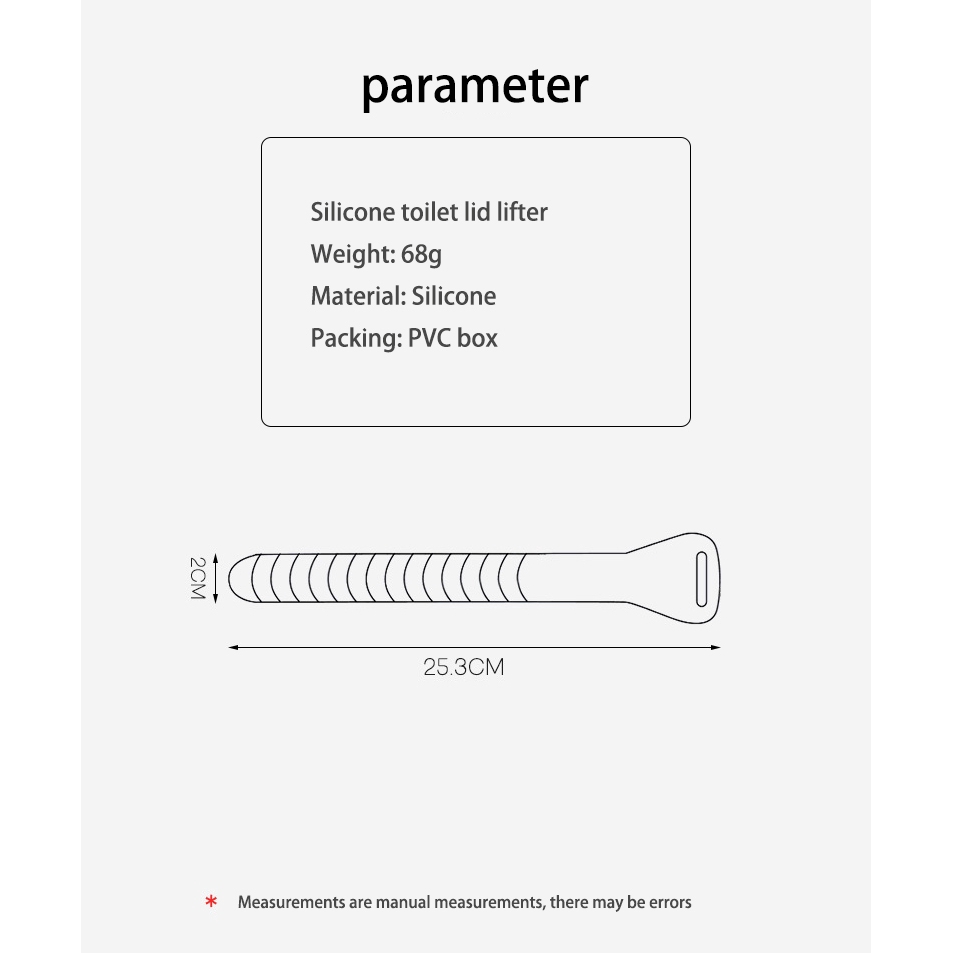 Tay cầm silicon nhấc nắp bồn cầu tiện lợi