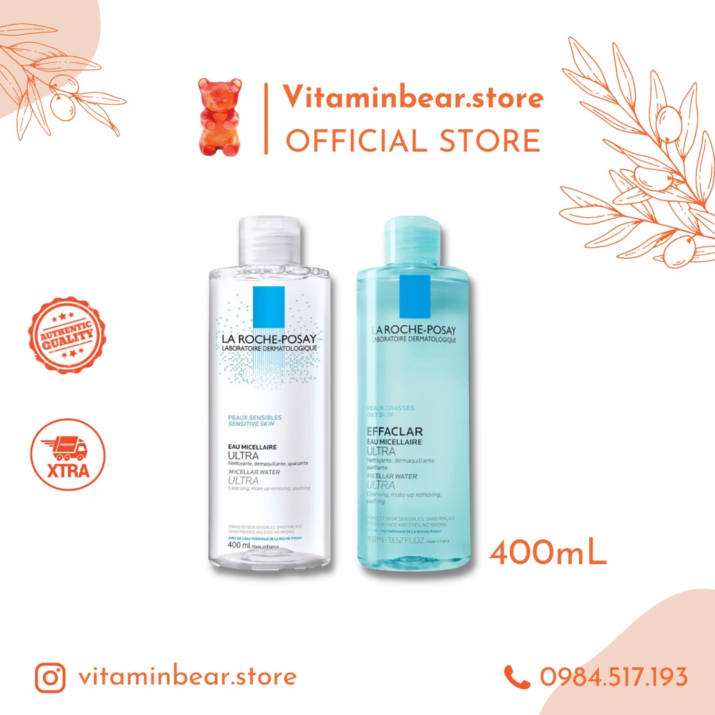 Nước tẩy trang La Roche Posay 400mL