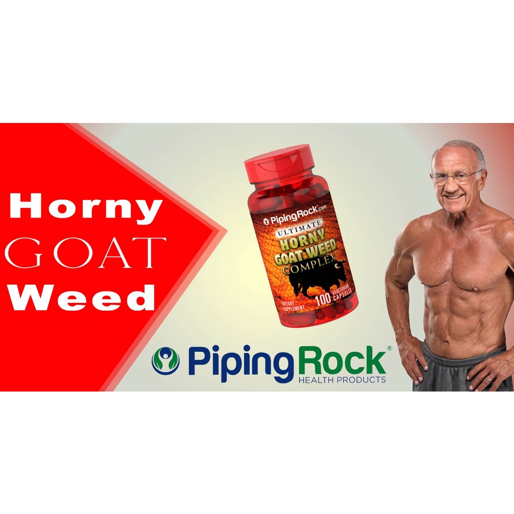 Viên uống tăng cường sức khỏe nam PipingRock Horny Goat Weed 100 viên
