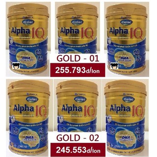 Combo06 - 03 gold iq 1 và 03 gold iq 2 - loại 900g - bán sỉ - sữa bột vinamilk