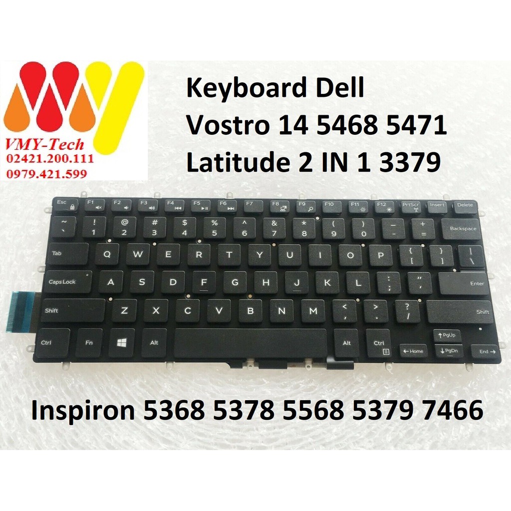 Phím Dell Inspiron 5368 5378 5568 5379 N7466 Keyboard N5368 N5378 N5568 N5379 N7466