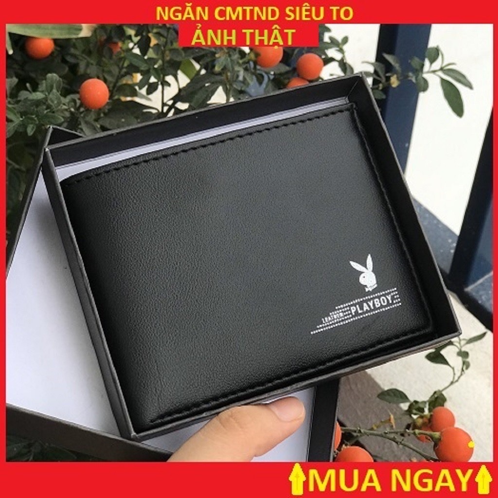 Ví Da Nam Playboy Thời Trang Hàng Hiệu Cao Cấp Bóp Da PU Xịn Phong Cách Trẻ Sành Điệu Nam Tính Nhập Khẩu Chính Hãng GC93