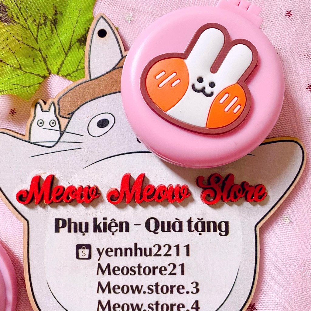 ❣️Ảnh Thật❣️ Gương lược gấp gọn 2in1 Có Gắn Hình