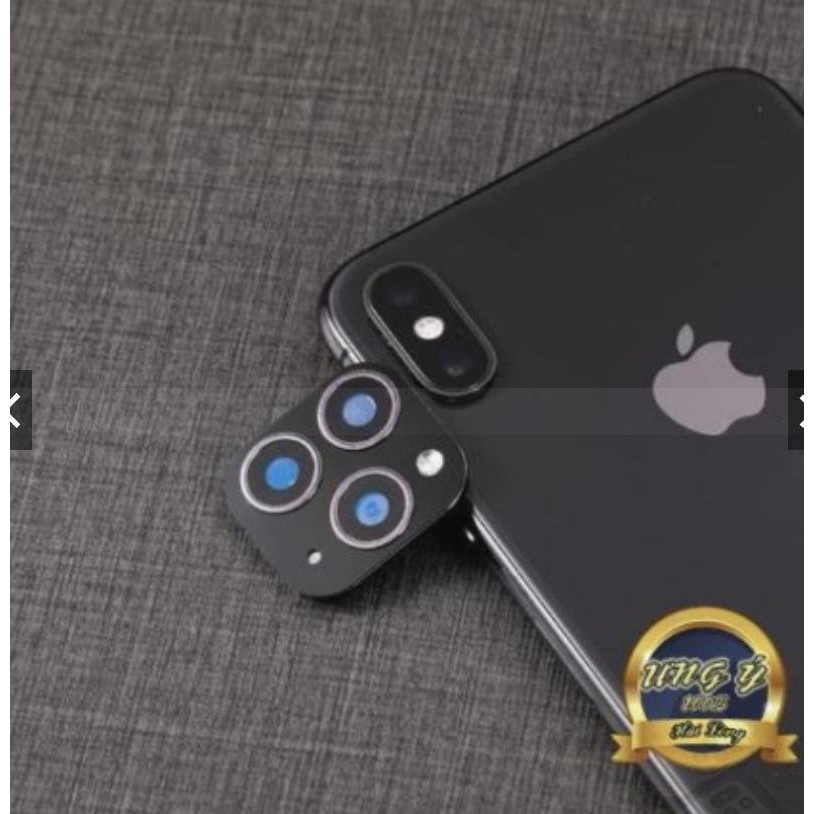 MIẾNG DÁN ĐỘ CAMERA NỔI LÊN 11 PRO MAX CHO IPHONE X XS XS MAX THẦN THÁNH- DÁN GIẢ 11