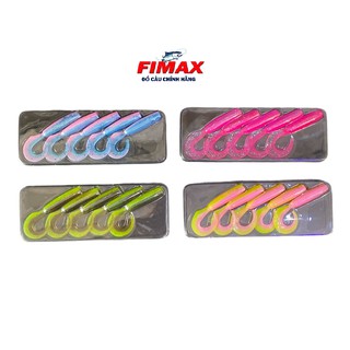 Bộ mồi câu cá giả 6 con đồng màu, mồi mềm daiwa câu lure, mồi câu cá lóc siêu nhạy
