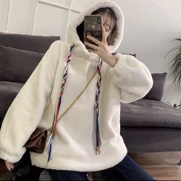 Áo Hoodie Lông Dây Đan Phối Màu Kèm Mũ 3 Màu G071 | BigBuy360 - bigbuy360.vn