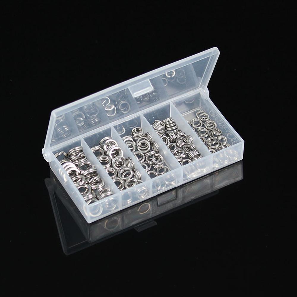 Set 200 Khoen Inox Chữ O Cứng Nối Mồi Câu Cá Chuyên Dụng