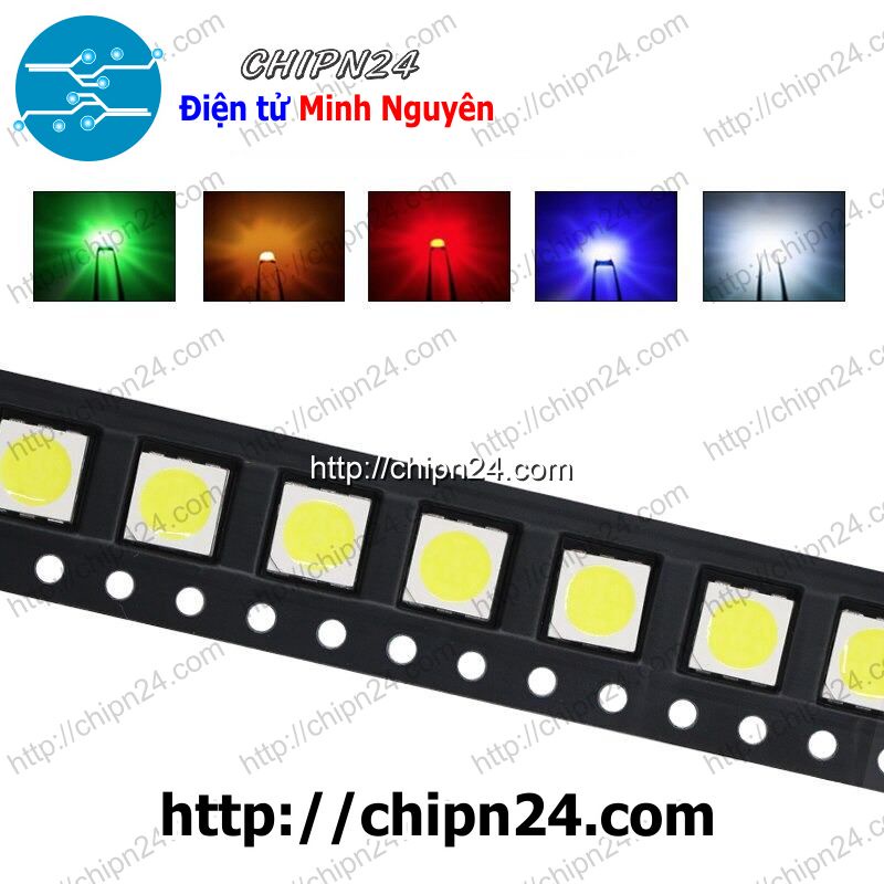 [5 CON] Led Dán SMD 5050 Trắng