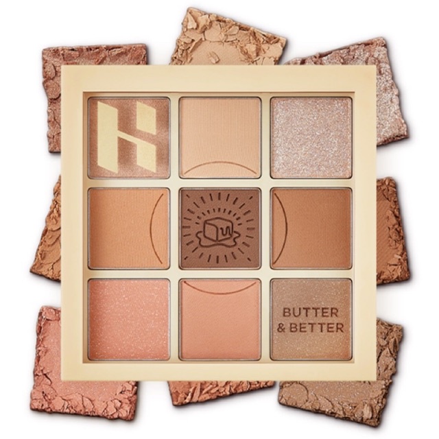 Holika Holika - My Fave Mood Eye Palette 04 “Ang Butter” | bảng phấn mắt màu bơ be mùi trà sữa