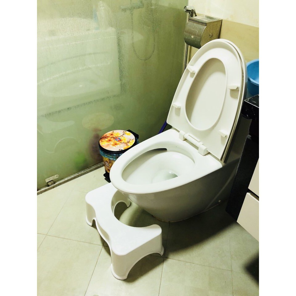 Ghế kê chân toilet chống táo bón. | TẠI HÀ NỘI