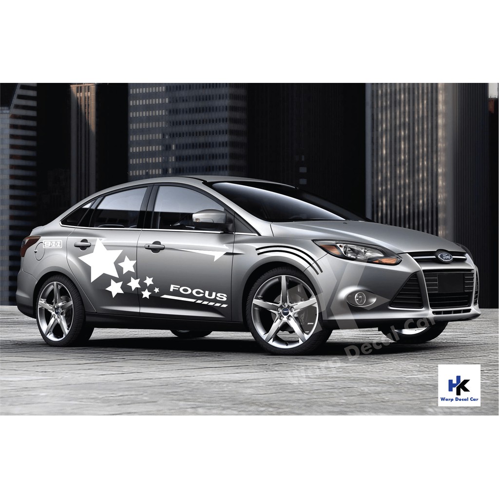 Tem dán xe ô tô  Ford Focus phong cach thể thao