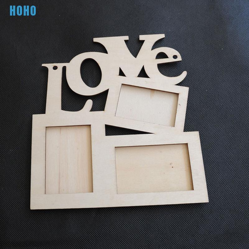Khung Ảnh Bằng Gỗ Hình Chữ Love Xinh Xắn Dùng Trang Trí