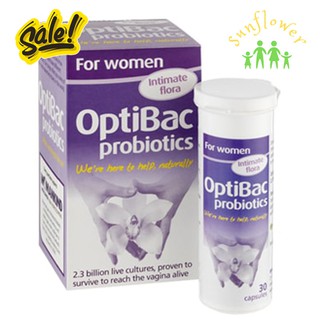Men vi sinh OptiBac Probiotics tím hộp 30 viên Anh chuẩn nội địa