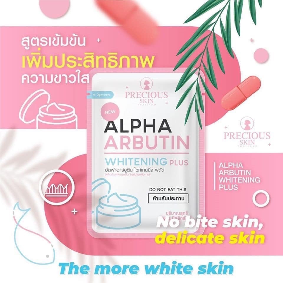 Gói 10 Viên Dưỡng Sáng Da Alpha Arbutin Whitening Plus Capsules Powder