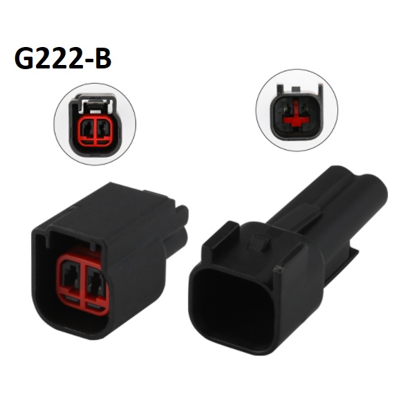 G222-Giắc cắm dây nịt chống thấm 1.5MM 2 lỗ