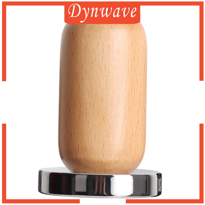 [DYNWAVE] Wooden Grip Espresso Coffee Tamper 58mm Barista Coffee Bean Press Hammer