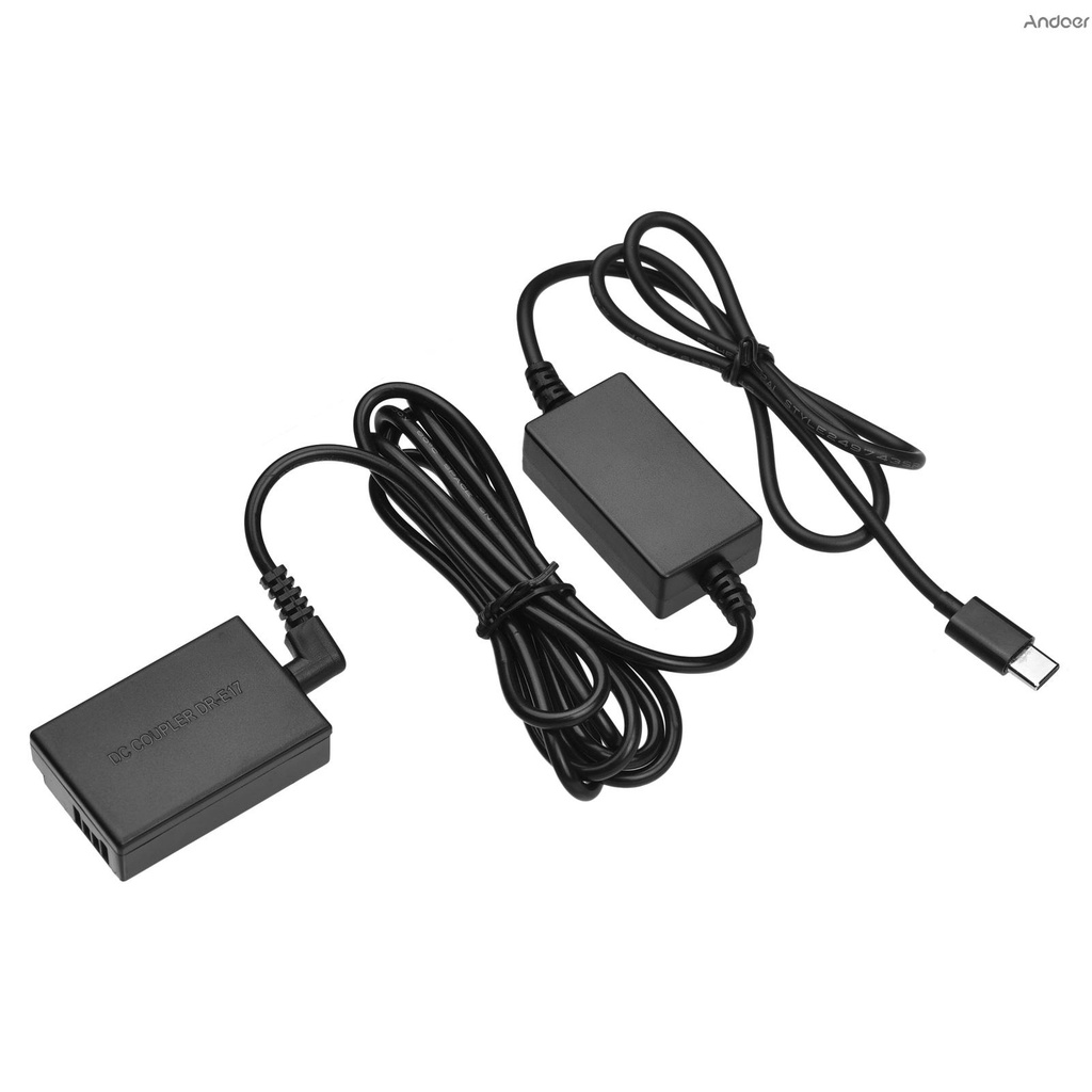 Andoer Dây Cáp Chuyển Đổi Nguồn Pin Và Usb-C Type-C Ac Cho Máy Ảnh Lp-E17 Canon Eos Rebel T6I T6S T7I Sl3 750d 760d 800d 77d X 8000