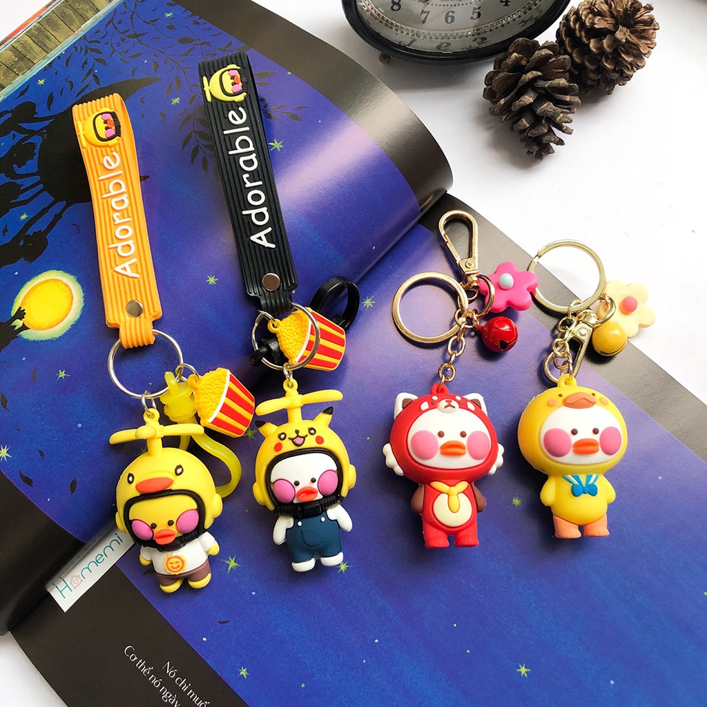 Móc vịt chu mỏ gắn chìa khóa dễ thương xỉu