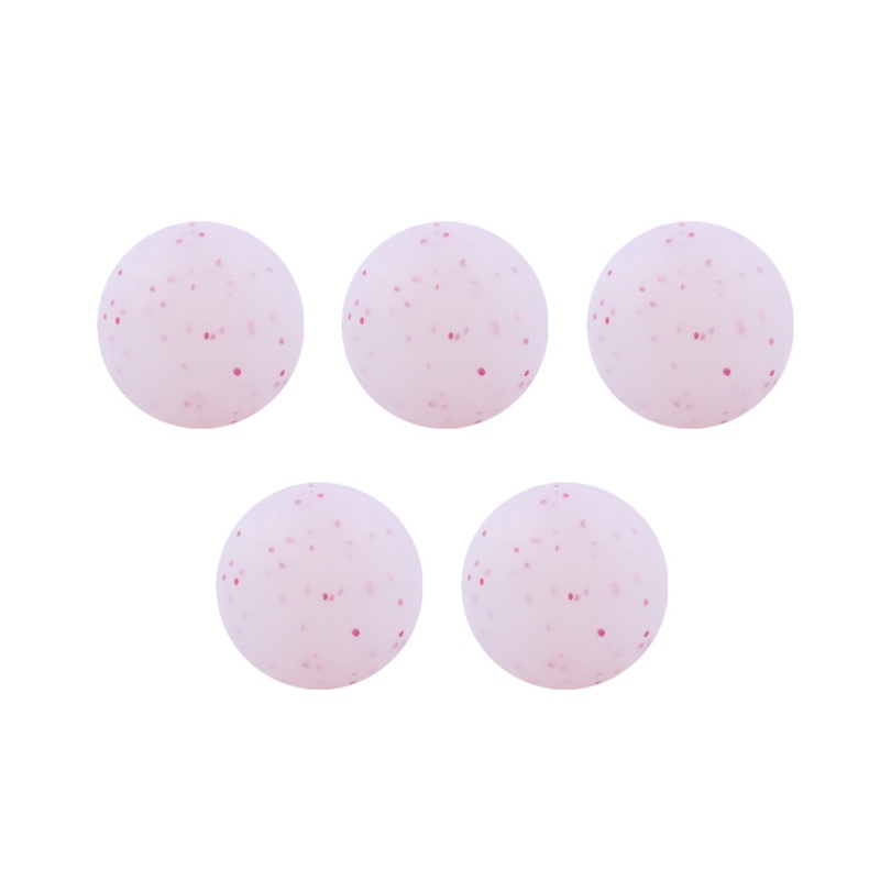 Set 5 Hạt Nhựa Silicone 12mm 15mm In Họa Tiết Làm Dịu Răng Cho Bé