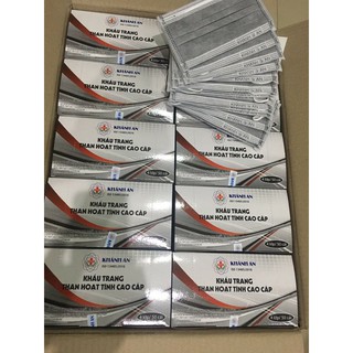 COMBO 3 HỘP KHẨU TRANG KHÁNH AN (VIP) 4 LỚP CAO CẤP  KHÁNG KHUẨN (MÀU XÁM)