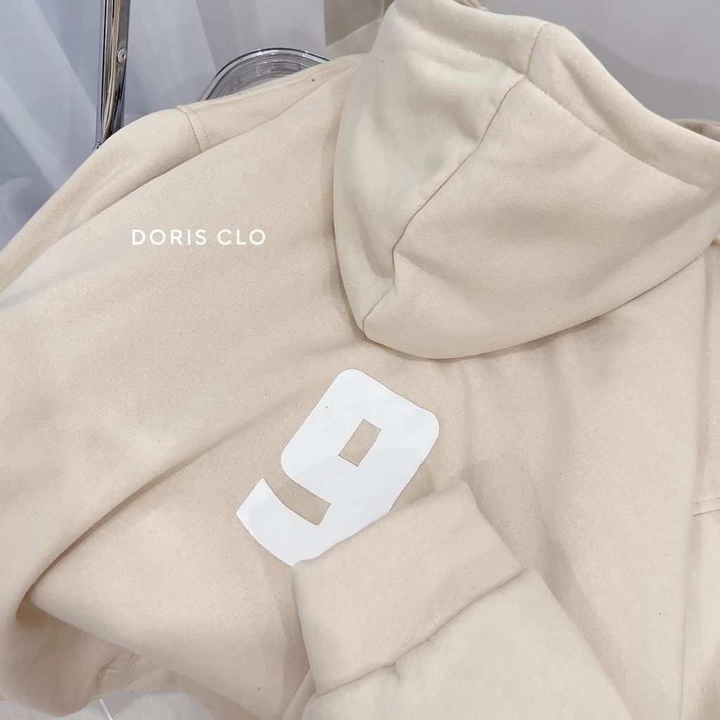 Áo Khoác Hoodie Nỉ Form Rộng Mũ To Số 9 Wish Chất Nỉ Dày Hot Trend Unisex Nam Nữ
