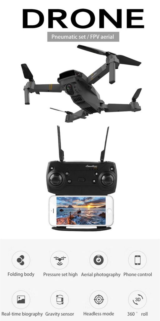 RC Drone X Pro Wifi Fpv 720p / 1080p / 4k Camera 3 Pin Gấp Được