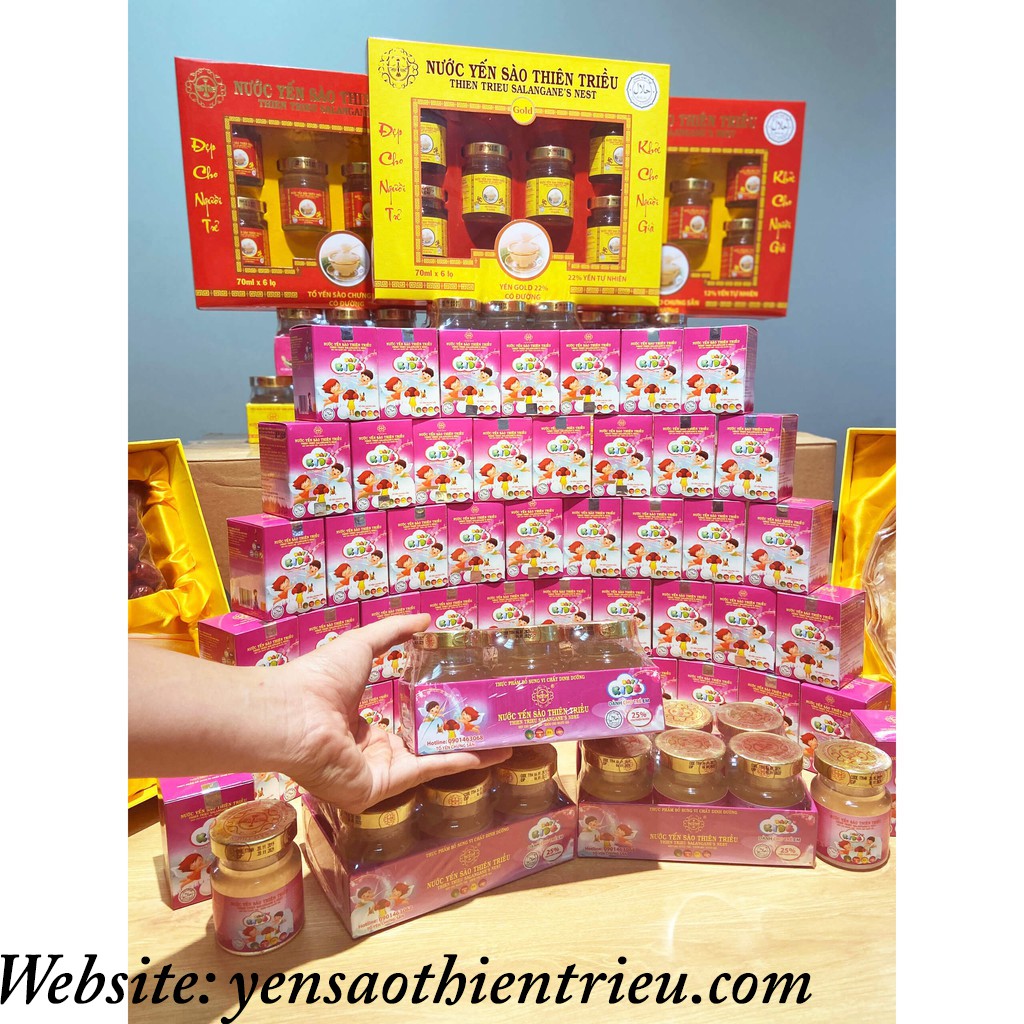 [FREESHIP]Nước Yến Sào Thiên Triều cao cấp 25% yến tươi ❤️️ (loại Kids 6 hũ ) 70ml /hũ❤️️ | BigBuy360 - bigbuy360.vn