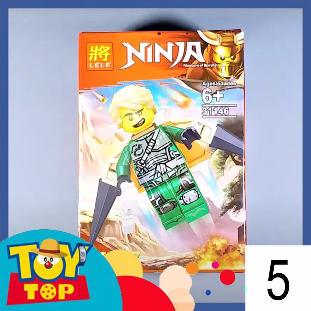 Đồ chơi lắp ghép ninjago nhân vật Lloyd Golden Wu Kai .. season 9 suit hunted xếp hình mini ninja LeLe 31146