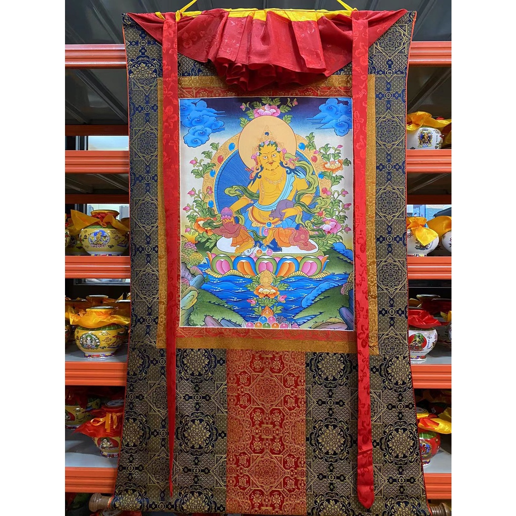 [PBMC] Thangka vẽ tay vải Nepal cao cấp 1m3