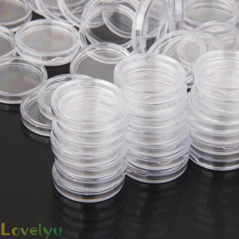 Coin Capsule High transparency coating Neatly trimmed edge Use and carry Round Storage Protection Containers 23mm