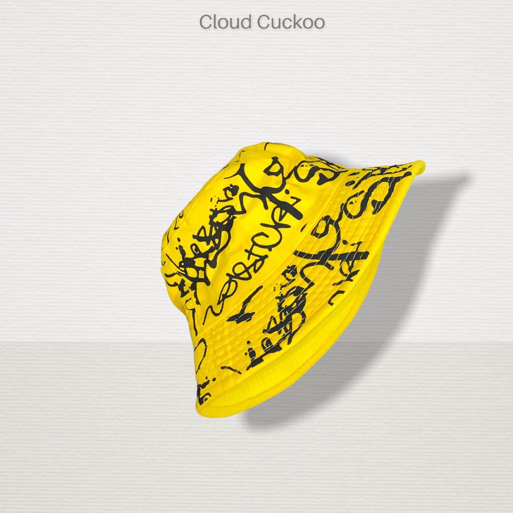 Mũ Bucket Loang Sơn Mầu Vàng Phom Mũ Phù Hợp Bạn Nữ Size Đầu Nhỏ - Mã Số: mbk81773