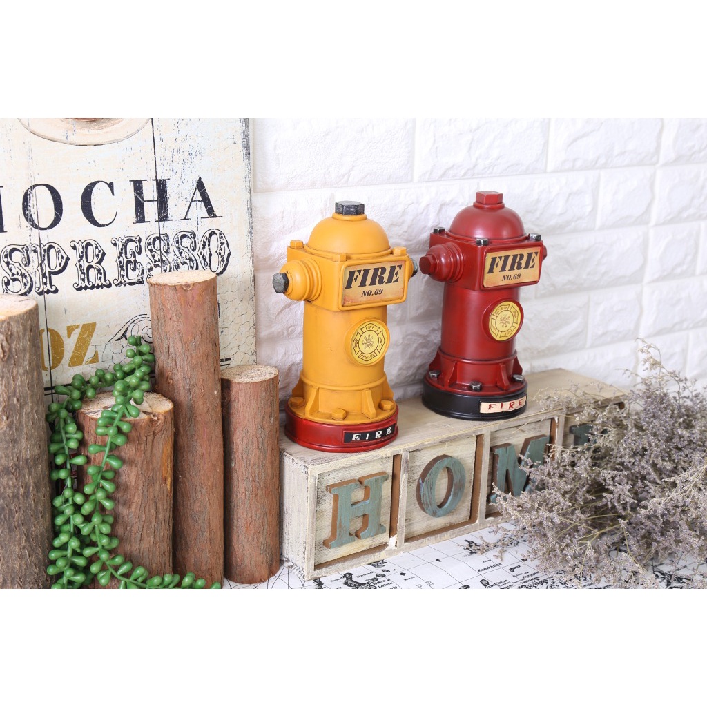 Ống heo đựng tiền - Mô hình Cây Cứu Hỏa - decor nhà cửa