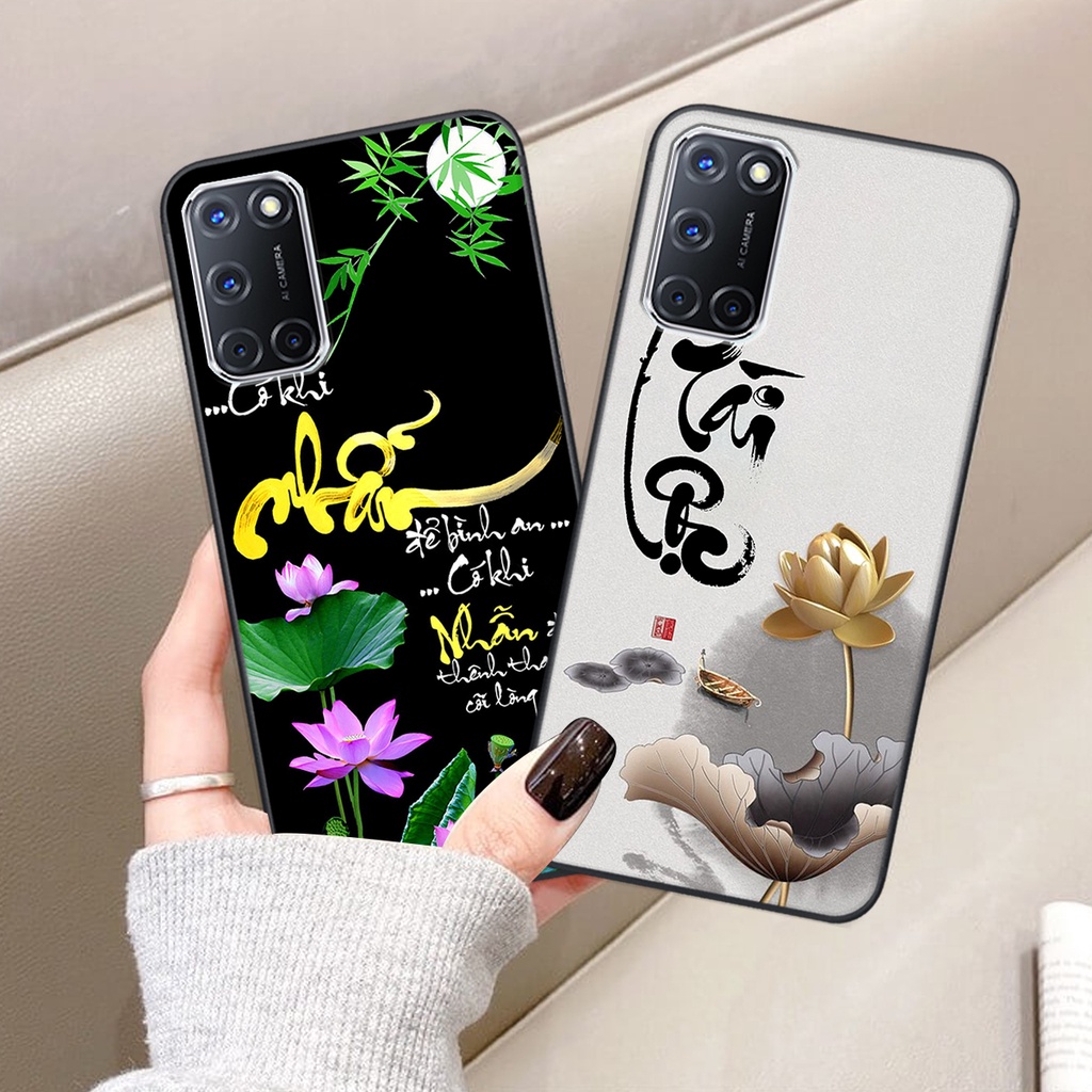 Ốp lưng Oppo A52 / A92 in hình chữ tài chữ lộc, Cha Mẹ, bình an SIÊU ĐẸP