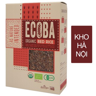 Gạo lứt đỏ ăn kiêng hữu cơ - ecoba huyết rồng 1kg