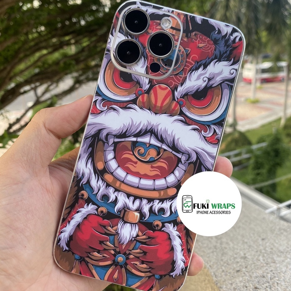 Tấm dán Skin Mặt Sau Kì Lân FULL VIỀN Dành Cho 14prm, 13prm , 12prm , 11prm , x , xsm , ip11 , ip12 , ip13 - FukiShop