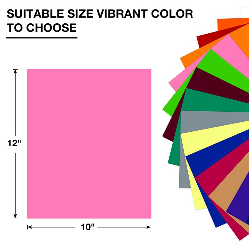 Bó Vinyl Chuyển Nhiệt HTV: 12x10 Inch Cho Áo Thun / Máy Ép Nhiệt / Máy Ép Silhouette Cameo Hoặc Máy Ép Nhiệt