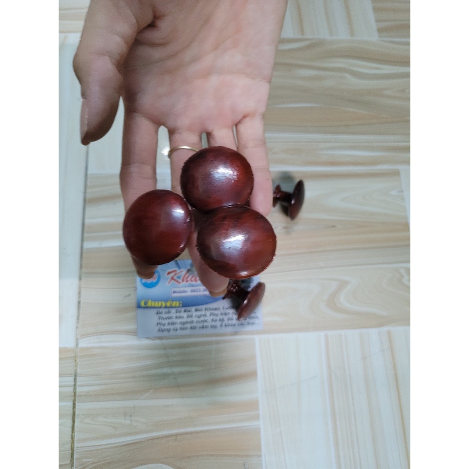 tay cầm tủ, cửa, ngăn kéo, nụ tủ mà nâu giả gỗ