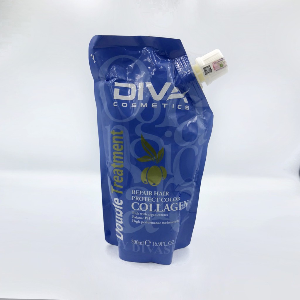 Hấp tóc phục hồi tóc Collagen DIVA 500ml  chính hãng