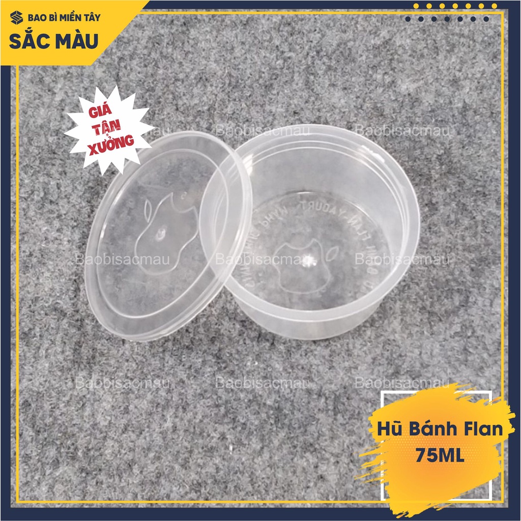 100 Hũ bánh flan, rau câu 30ml - 50ML có nắp